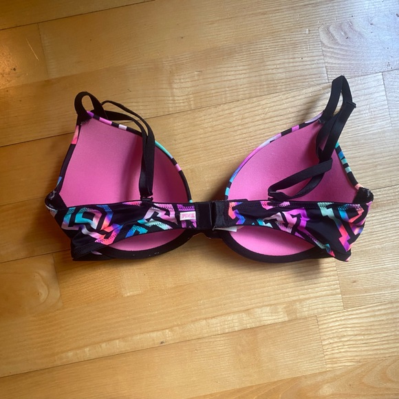 Pink Graphic Lounge Bra. Size 34C. - Picture 2 of 4